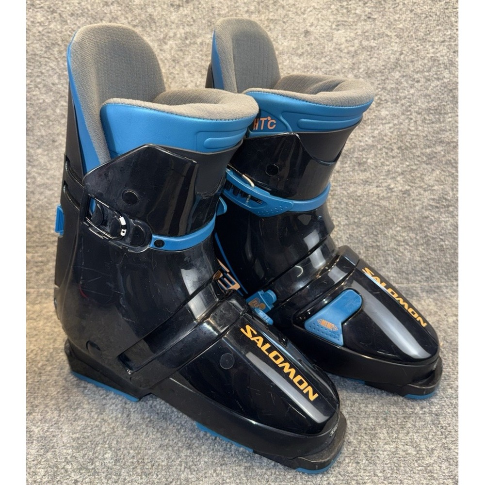 Salomon Performa 6.1 Ski Boots Men's 26.5 Mondo US 8.5 Black Blue w/ Bag